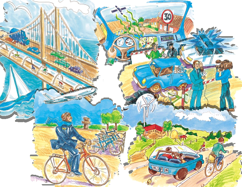 Illustrationer til Vejdirektoratets idkatalog.